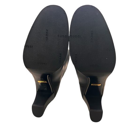 Gucci Woman Half horsebit knee length boot in Black Leather size 7.5 - Picture 7 of 11